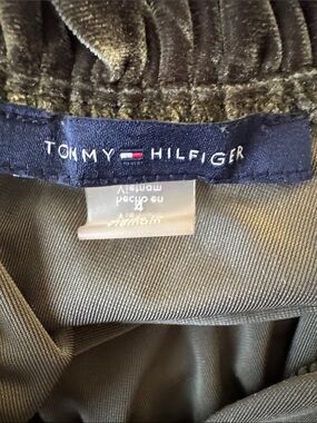 Tommy Hilfiger Olive Green Women's Jacket with Branded Neck Label